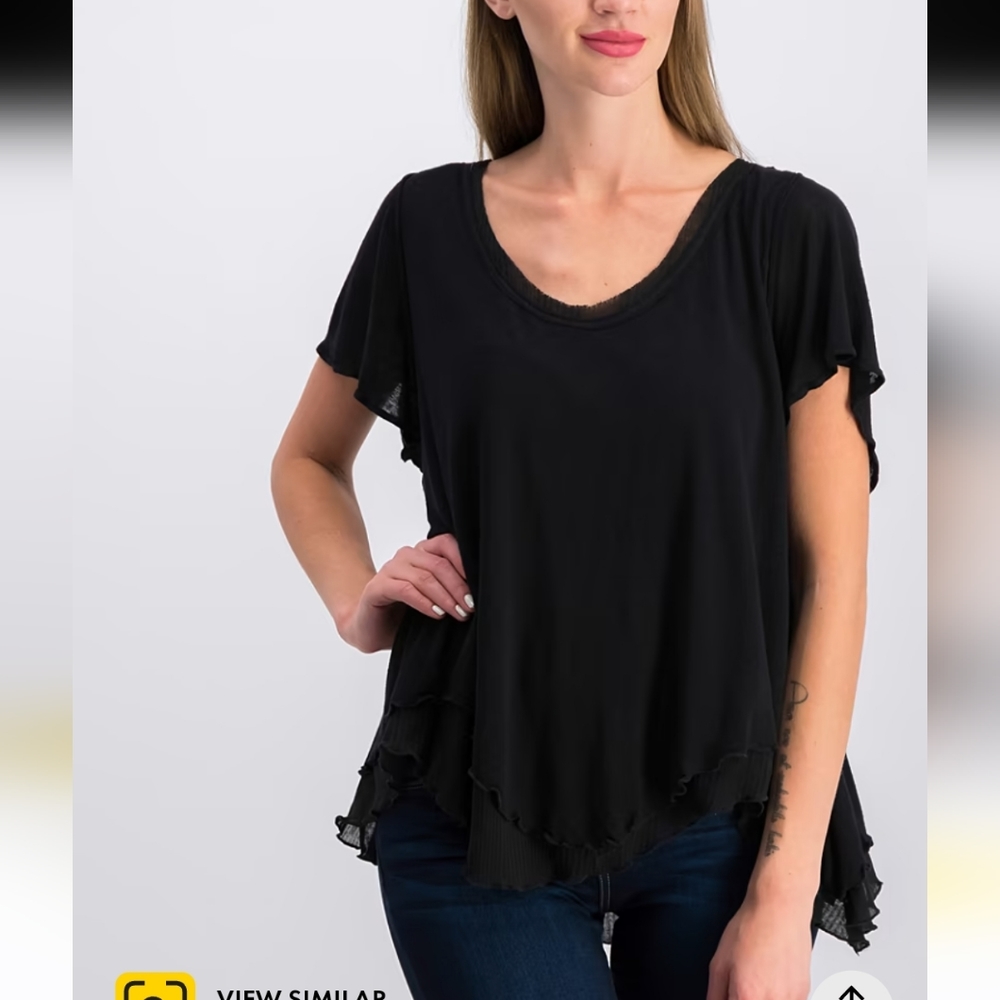 FREE PEOPLE LAYERED FLOWY TOP size XS